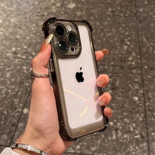 Ultra Clear Slim Phone Case Ultra-protective Shockproof Design Crystal-clear Transparent Back Reinforced Four Anti-fall Corners For Extra Drop Protection Universally Compatible Camera Lens Protection For iPhone